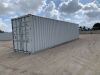 2024 40' CARGO CONTAINER, (4) side doors w/lock box, front door w/lock box. s/n:DF0C037787 --(LOCATED IN COLTON, CA)--