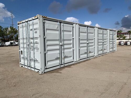 2024 40' CARGO CONTAINER, (4) side doors w/lock box, front door w/lock box. s/n:DFCM174810 --(LOCATED IN COLTON, CA)--