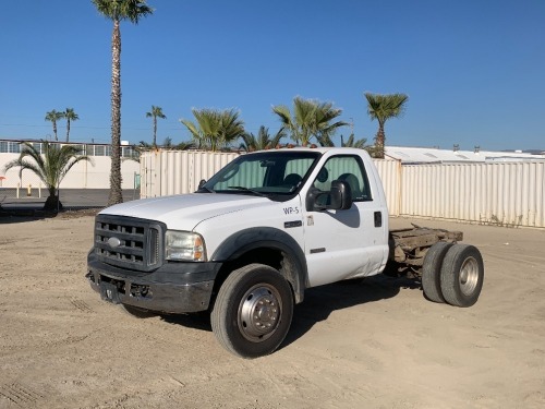 2007 FORD F550XL CAB & CHASIS, 6.0L diesel, automatic, 13,660# rear. s/n:1FDAF56P67EA91675