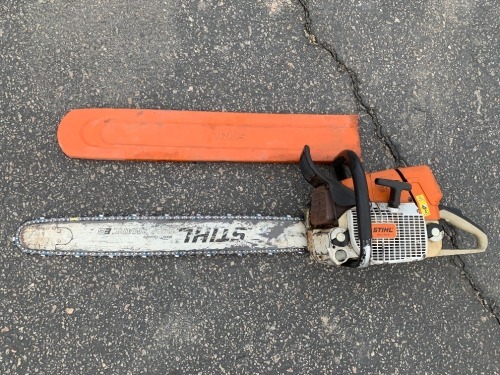 STIHL CHAINSAW, gasoline. --(LOCATED IN COLTON, CA)--