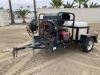 2018 MI-T-M HS-3505-1MGHT HEATED PRESSURE WASHER, 3,500psi, Honda gasoline, 200 gallon tank, hose reel, 530 hours indicated. s/n:15125179