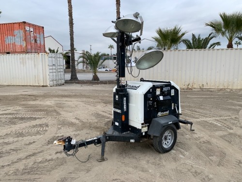 2018 ALLMAND NIGHT-LITE V-SERIES LIGHT TOWER, Mitsubishi diesel, 6kw generator, portable. s/n:5AEA1DA1XJH002128