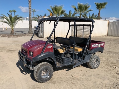 2018 KAWASAKI MULE 400 UTILITY CART, gasoline, canopy, seats 4. s/n:JK1AFCW17JB500192