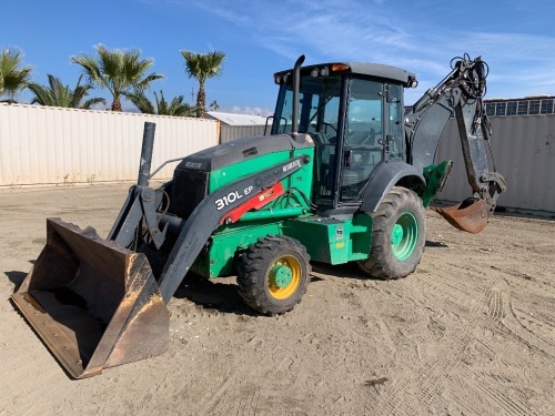 2018 JOHN DEERE 310LEP LOADER BACKHOE, gp bucket, 4x4, cab w/air, extension hoe, reat aux hydraulics, rear q/c, 1,902 hours indicated. s/n:1T0310ELHJG330511