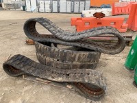 (2) RUBBER TRACKS, fits skidsteer, RUBBER TRACK, fits excavator. --(LOCATED IN COLTON, CA)--