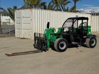 2015 GENIE GTH5519 ROUGH TERRAIN REACH FORKLIFT, 5,500#, 19' reach, 2-stage, 4x4x4, diesel, canopy. s/n:GTH5515B-2742