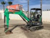 2019 BOBCAT E32 MINI HYDRAULIC EXCAVATOR, gp bucket, q/c, aux hydraulics, backfill blade, canopy, 1,256 hours indicated. s/n:B3Y113063