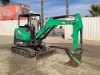 2019 BOBCAT E32 MINI HYDRAULIC EXCAVATOR, gp bucket, q/c, aux hydraulics, backfill blade, canopy, 1,256 hours indicated. s/n:B3Y113063 - 2