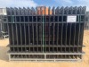 UNUSED 10'X7' WROUGHT IRON SITE FENCE --(LOCATED IN COLTON, CA)--