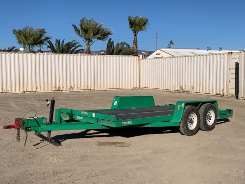 2017 BEST EQ80X16HDS EQUIPMENT TRAILER, 9,900# capacity, 78"x16' deck. s/n:1B9EF2423H1245870