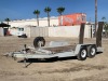 2003 MARKSMAN EQUIPMENT TRAILER, 10,000# capacity, 76"x15' deck, pintle hitch, 6' ramps. s/n:1M9BE15233L516203