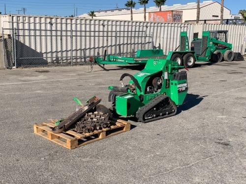 2021 VERMEER RTX250 WALK-BEHIND CRAWLER TRENCHER, Kohler gasoline, 451 hours indicated. s/n:1VRD070DEN1002790