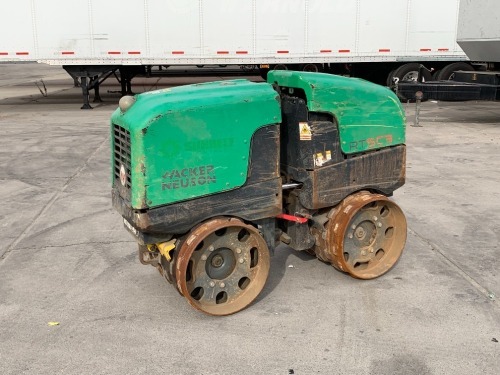 2019 WACKER RTSC3 WALK-BEHIND PADFOOT TRENCH ROLLER, Kohler diesel, 22" drums, remote, 526 hours indicated. s/n:24496398