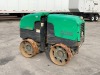 2019 WACKER RTSC3 WALK-BEHIND PADFOOT TRENCH ROLLER, Kohler diesel, 22" drums, remote, 526 hours indicated. s/n:24496398 - 2