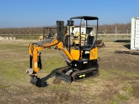 2024 MIVA VA13 MINI HYDRAULIC EXCAVATOR, gp bucket, aux hydraulics, thumb, backfill blade, canopy. s/n:VA132410378