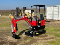 2024 MIVA VA13 MINI HYDRAULIC EXCAVATOR, gp bucket, aux hydraulics, thumb, backfill blade, canopy. s/n:VA13241214