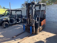 2020 DOOSAN B15T-7 FORKLIFT, 3,000#, 80" mast, 3-stage, 187" lift, side shift, electric, canopy, solid tires. s/n:FBA11-2360-05046 --(DOES NOT RUN)-- --(LOCATED IN COLTON, CA)--