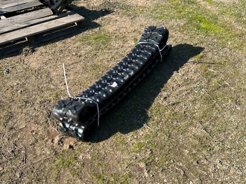 (2) RUBBER TRACKS, fits mini excavator --(LOCATED IN MADERA, CA)--