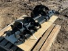 2024 GIYI AUGER ATTACHMENT SET, 8" AUGER BIT, 12" AUGER BIT, 15" AUGER BIT, fits mini excavator --(LOCATED IN MADERA, CA)--