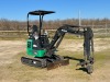 2017 JOHN DEERE 17G MINI HYDRAULIC EXCAVATOR, gp bucket, aux hydraulics, backfill blade, canopy, 1,295 hours indicated. s/n:1FF017GXVHK226758 - 2