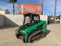 2018 BOBCAT T450 CRAWLER SKIDSTEER LOADER, aux hydraulics, canopy, 1,414 hours indicated. s/n:AUVP15241