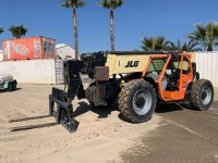 2018 JLG 1255 ROUGH TERRAIN REACH FORKLIFT, 12,000#, 4-stage, outriggers, 4x4x4, tilt, diesel, canopy. s/n:0160089858