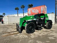 2016 GENIE GTH636 ROUGH TERRAIN REACH FORKLIFT, 6,000#, 36' reach, 3-stage, 4x4x4, tilt, diesel, canopy, 1,467 hours indicated. s/n:GTH0616E-10471