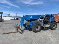 2013 GENIE GTH1056 ROUGH TERRAIN REACH FORKLIFT, 10,000#, 56' reach, 4-stage, outriggers, 4x4x4, tilt, diesel, canopy, foam filled tires. s/n:GTH1013-16847