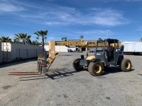 2017 GEHL RS6-34 ROUGH TERRAIN REACH FORKLIFT, 6,000#, 34' reach, 3-stage, 4x4x4, tilt, diesel, canopy, foam filled tires, 1,895 hours indicated. s/n:RS634DK123582