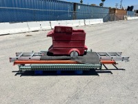 PLASTIC CART, PALLET RACKING, EXTENSION LADDER. --(LOCATED IN COLTON, CA)--