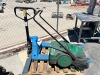 BISSELL BG677 WALK BEHIND SWEEPER, ULINE H-3763 PALLET JACK, 4,400#. --(LOCATED IN COLTON, CA)-- - 3
