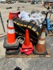 APPROX. (2) BALLOON LIGHTS, TRAFFIC CONES, ANGLE GRINDER, CORD PROTECTOR --(LOCATED IN COLTON, CA)-- - 3