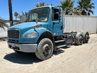 2014 FREIGHTLINER M2 106 CAB & CHASSIS, Cummins 300hp diesel, automatic, pto, 18,000# front, air ride suspension, 40,000# rears, 210,181 miles indicated. s/n:1FVHCYCY2EHFN9141