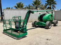2018 JLG 600AJ BOOMLIFT, Deutz diesel, 2-stage, 60' articulated boom, 6' jib, 4x4, foam filled tires, 1,330 hours indicated. s/n:0300251835