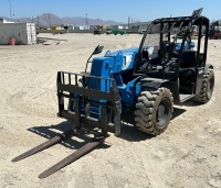 2014 GENIE GTH5519 ROUGH TERRAIN REACH FORKLIFT, 5,500#, 19' reach, 2-stage, 4x4x4, diesel, canopy, foam filled tires. s/n:GTH5514B-120
