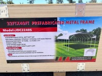 JDC2240S 22'X40' STEEL CARPORT --(LOCATED IN COLTON, CA)--