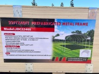 JDC2240S 22'X40' STEEL CARPORT --(LOCATED IN COLTON, CA)--