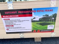 JDC2240S 22'X40' STEEL CARPORT --(LOCATED IN COLTON, CA)--