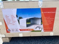 JDC1830 18'X30' STEEL CARPORT --(LOCATED IN COLTON, CA)--