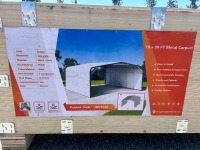JDC1830 18'X30' STEEL CARPORT --(LOCATED IN COLTON, CA)--