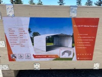 JDC1830 18'X30' STEEL CARPORT --(LOCATED IN COLTON, CA)--