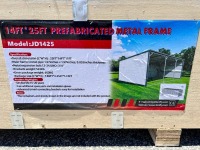 JD1425 14'X25' LIVESTOCK METAL SHED --(LOCATED IN COLTON, CA)--