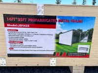 JD1425 14'X25' LIVESTOCK METAL SHED --(LOCATED IN COLTON, CA)--