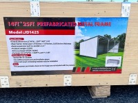 JD1425 14'X25' LIVESTOCK METAL SHED --(LOCATED IN COLTON, CA)--
