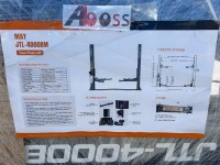 MAY JTL-4000BM TWO POST LIFT, 10,000#. s/n:2026033101018 --(LOCATED IN COLTON, CA)--