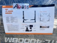 MAY JTL-4000BM TWO POST LIFT, 10,000#. s/n:2026022802613 --(LOCATED IN COLTON, CA)--
