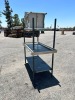APPROX. (2) 6'X30"X35" STAINLESS STEEL WORK TABLES, 2'X2'X32" STAINLESS STEEL TABLE --(LOCATED IN COLTON, CA)-- - 2