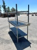 APPROX. (2) 6'X30"X35" STAINLESS STEEL WORK TABLES --(LOCATED IN COLTON, CA)-- - 2