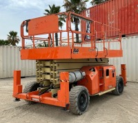 2015 JLG 4394RT ROUGH TERRAIN SCISSORLIFT, dual fuel, 40' lift, 4x4, extendable platform, outriggers, foam filled tires, 1,983 hours indicated. s/n:0200243033.