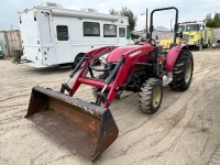 2020 YANMAR YT347 UTILITY TRACTOR, 3cyl 47hp diesel, gp bucket, front loader attachment, pto, 3-point hitch, 4x4, 729 hours indicated. s/n:YMJS0005LLF100553 --(DOES NOT RUN)-- --(LOCATED IN COLTON, CA)--